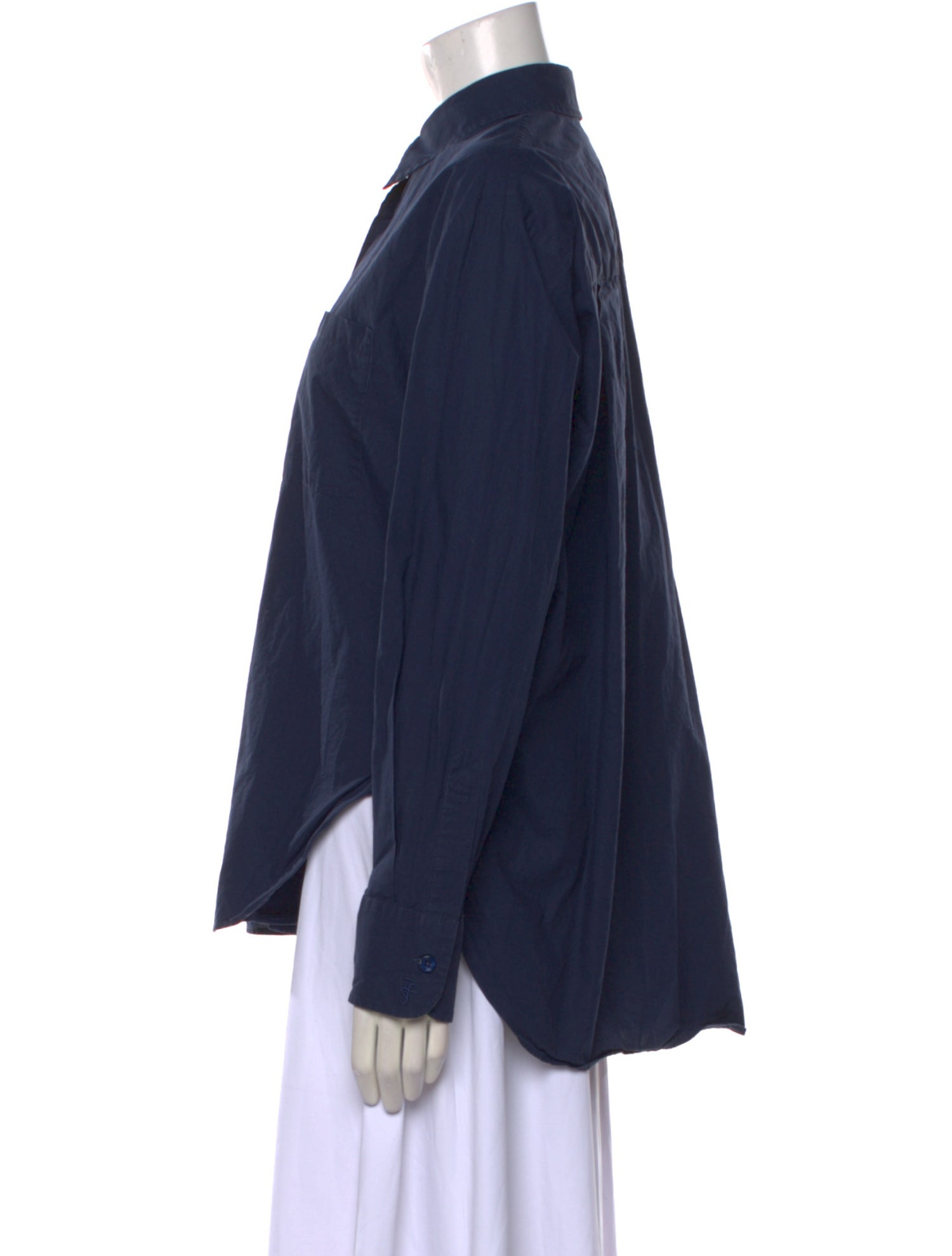 The Frankie Shop Long Sleeve Button-Up Top