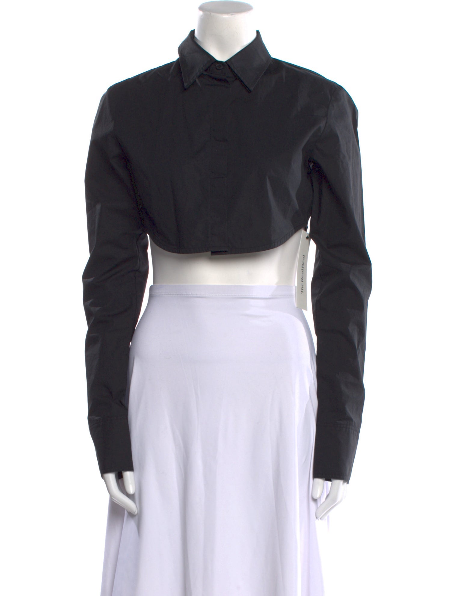 The Frankie Shop Long Sleeve Crop Top