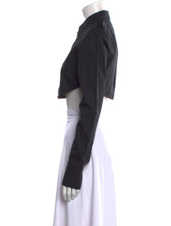 The Frankie Shop Long Sleeve Crop Top