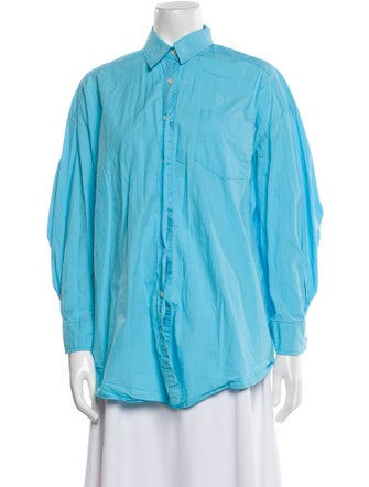 The Frankie Shop Long Sleeve Button-Up Top