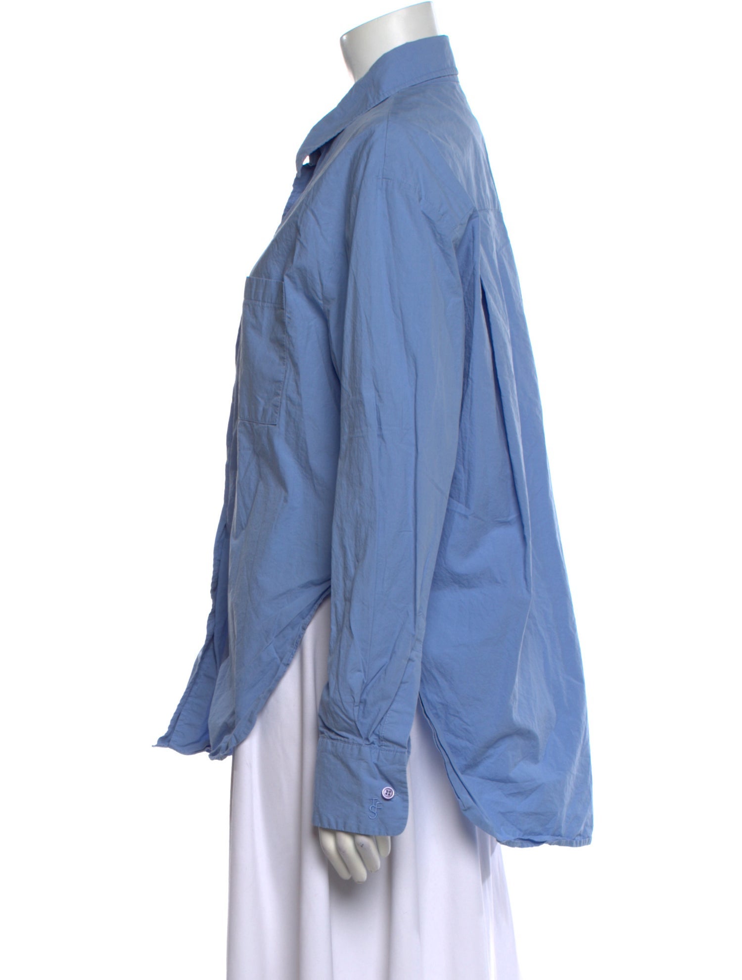 The Frankie Shop Long Sleeve Button-Up Top