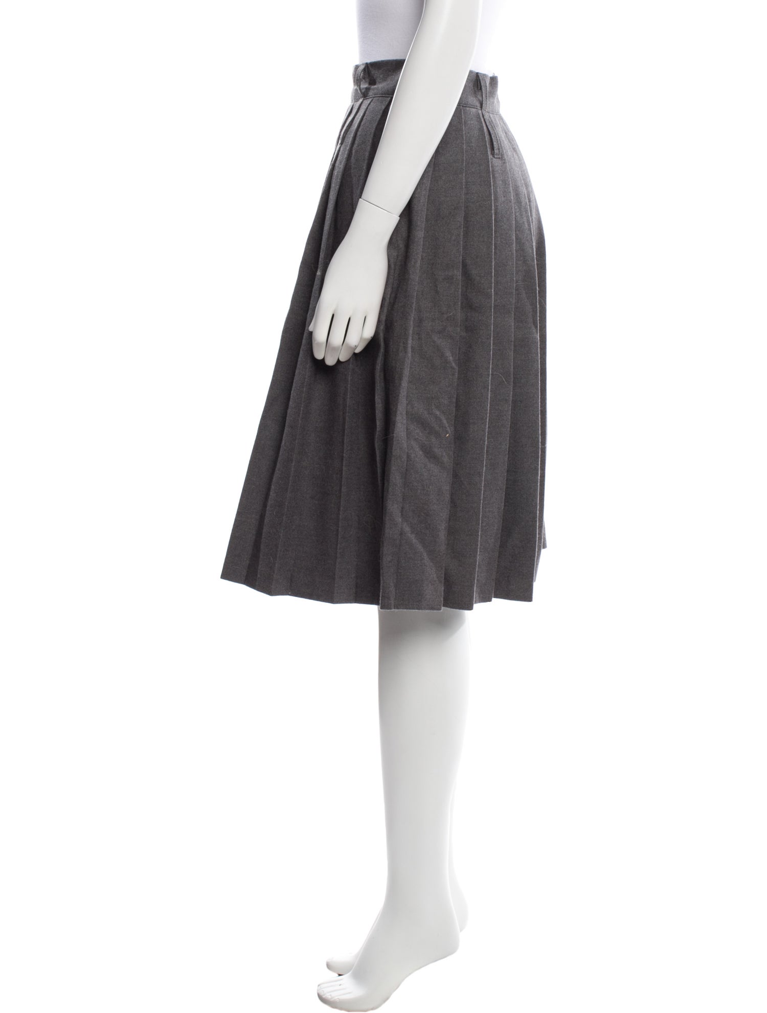 The Frankie Shop Pleated Accents Knee-Length Skirt