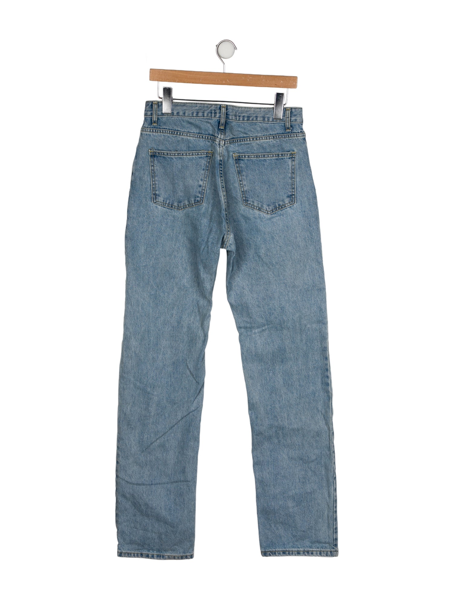 The Frankie Shop High-Rise Straight Leg Jeans
