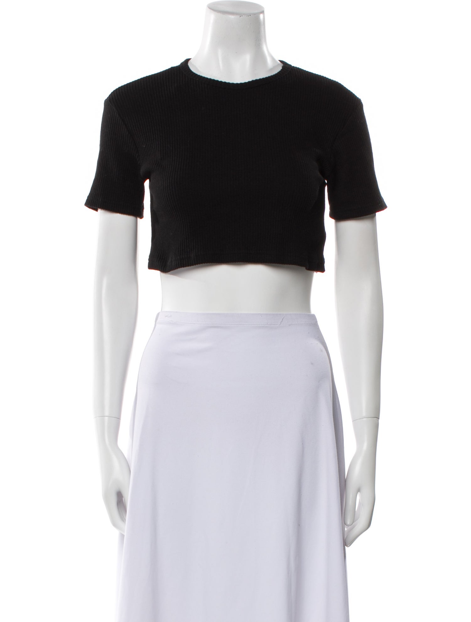 The Frankie Shop Crew Neck Short Sleeve Crop Top w/ Tags