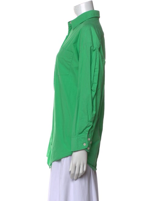 The Frankie Shop Three-Quarter Sleeve Button-Up Top