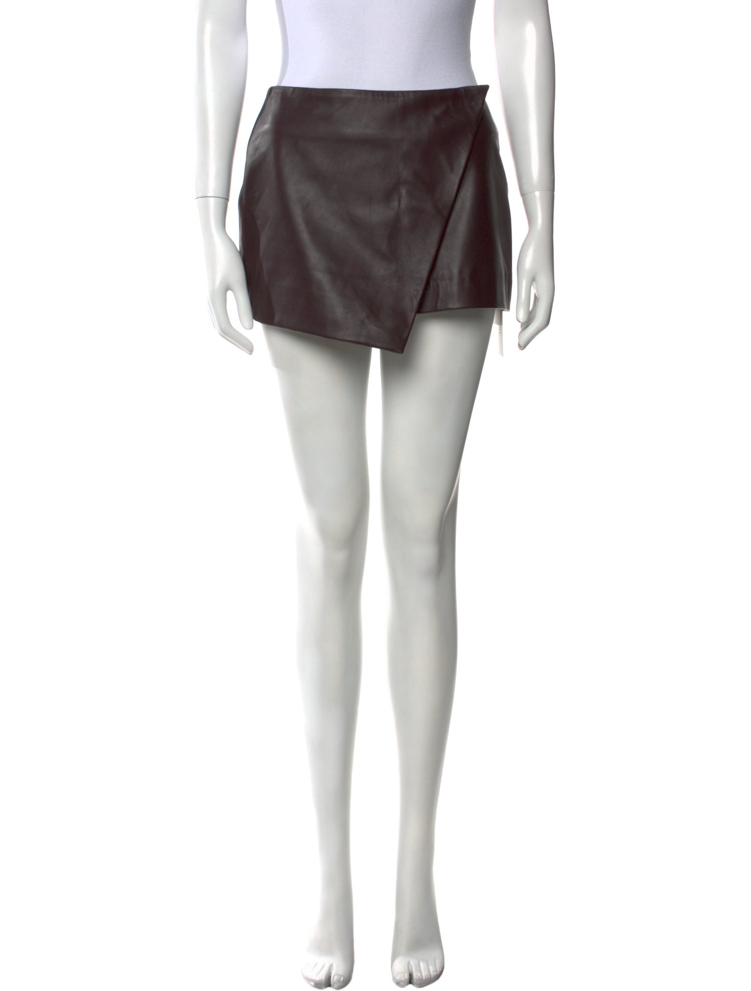 The Frankie Shop Lamb Leather Mini Skirt w/ Tags