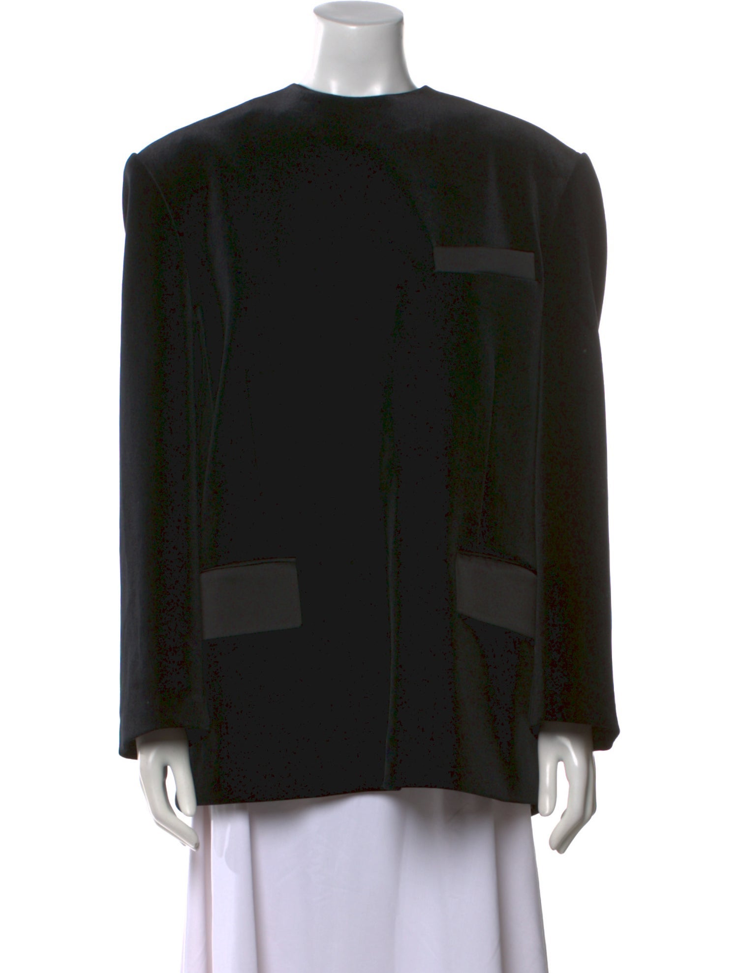 The Frankie Shop Crew Neck Long Sleeve Blouse