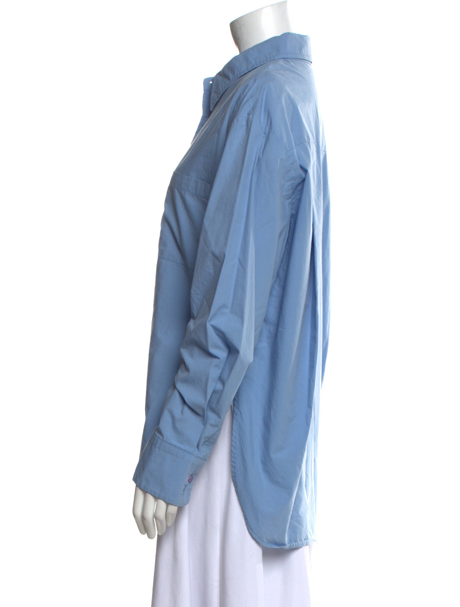 The Frankie Shop Long Sleeve Button-Up Top