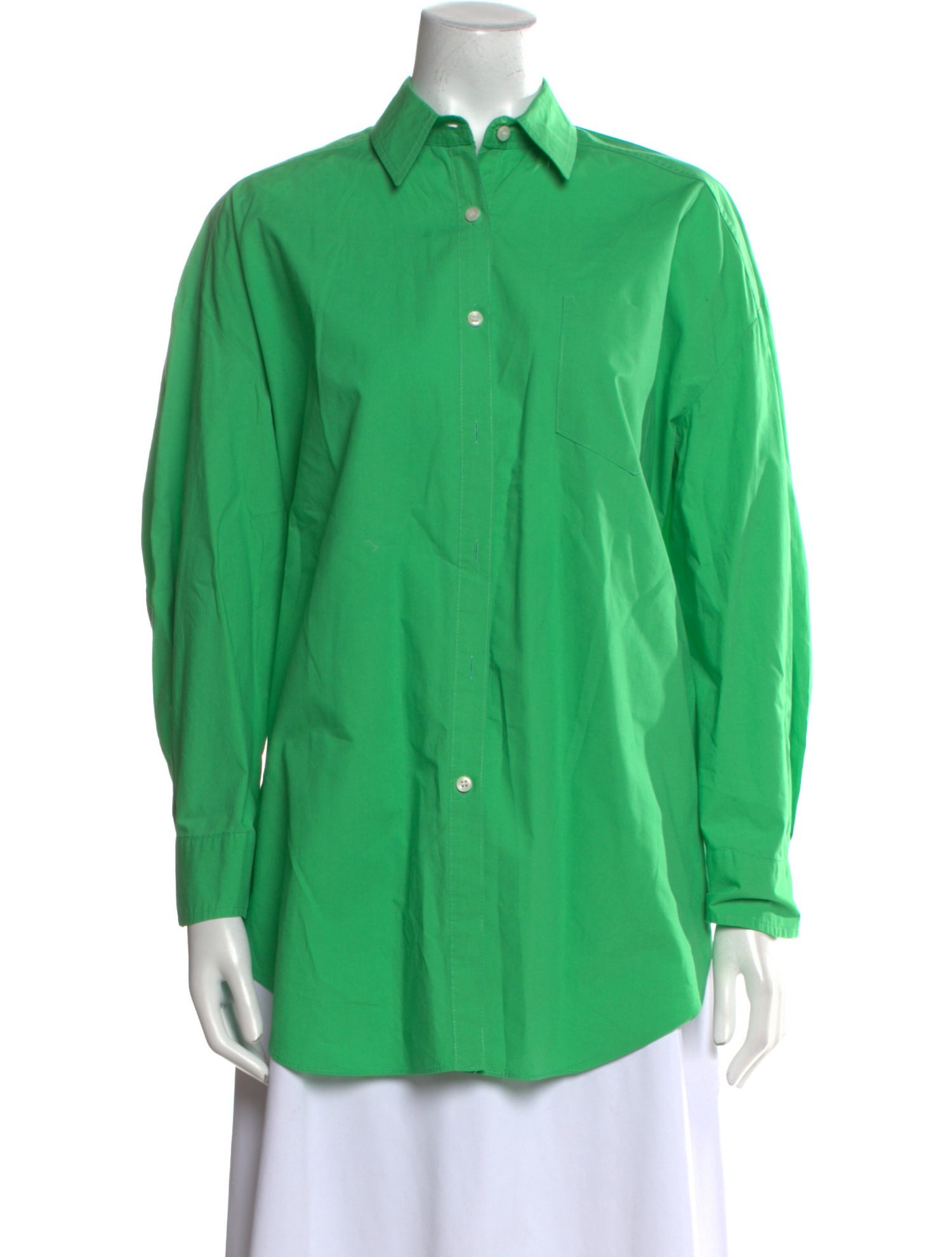The Frankie Shop Long Sleeve Button-Up Top