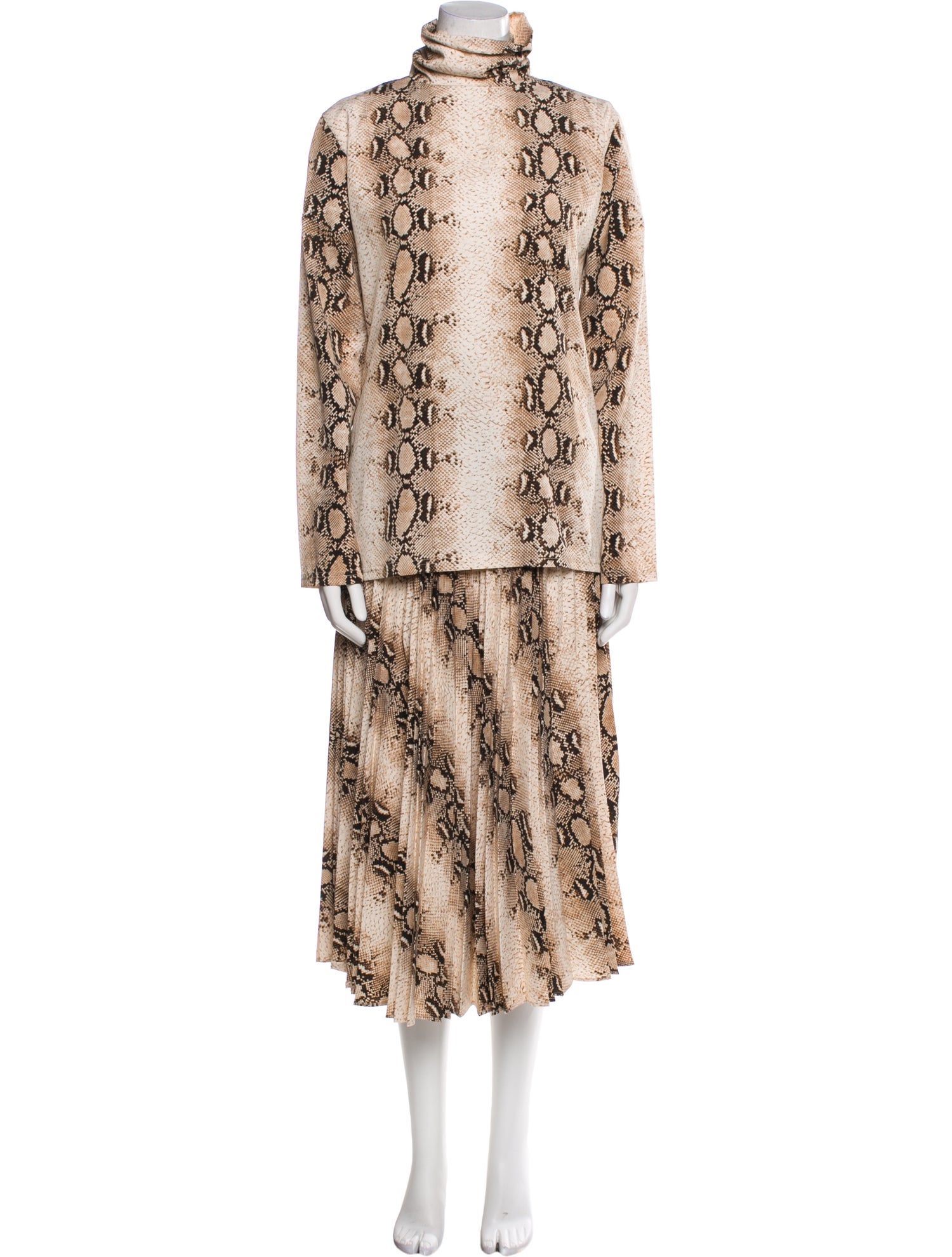 The Frankie Shop Animal Print Skirt Set