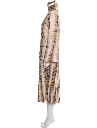 The Frankie Shop Animal Print Skirt Set