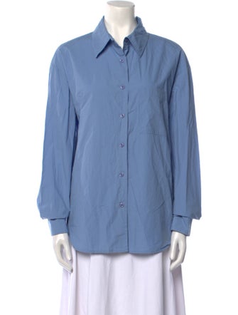 The Frankie Shop Long Sleeve Button-Up Top