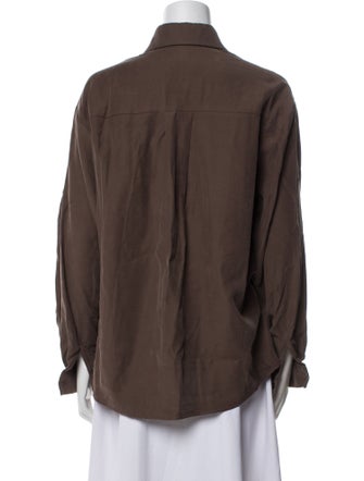 The Frankie Shop Long Sleeve Button-Up Top