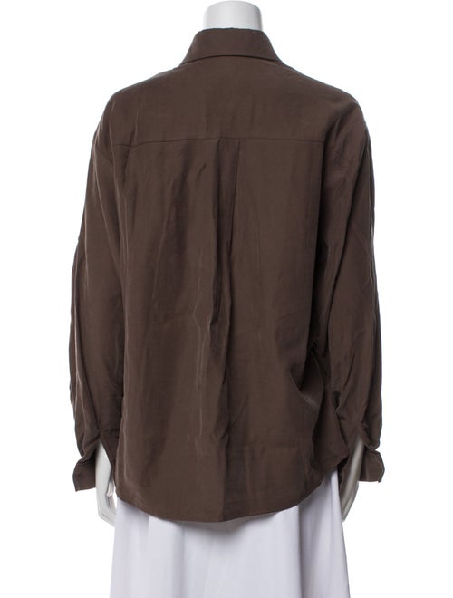 The Frankie Shop Long Sleeve Button-Up Top