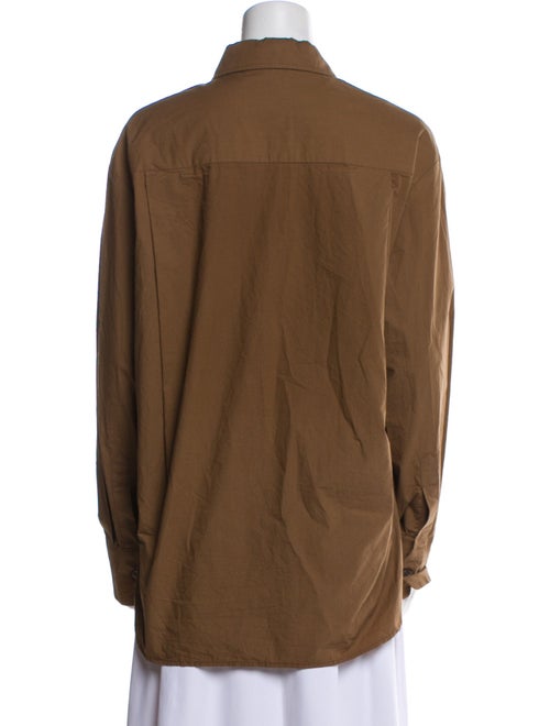 The Frankie Shop Long Sleeve Button-Up Top