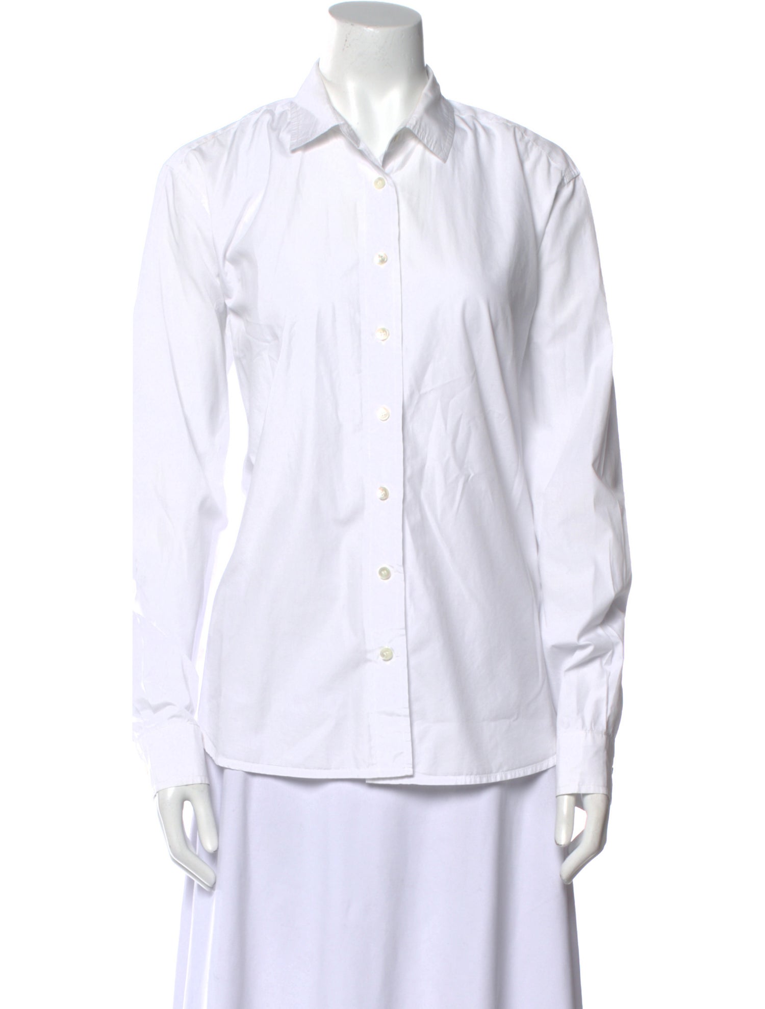 The Frankie Shop Long Sleeve Button-Up Top