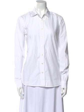 The Frankie Shop Long Sleeve Button-Up Top