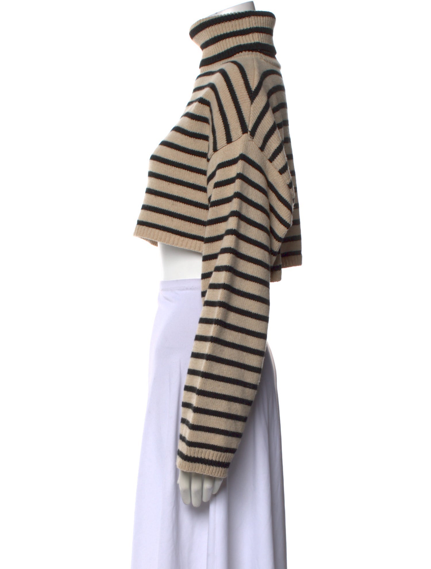 The Frankie Shop Striped Turtleneck Sweater