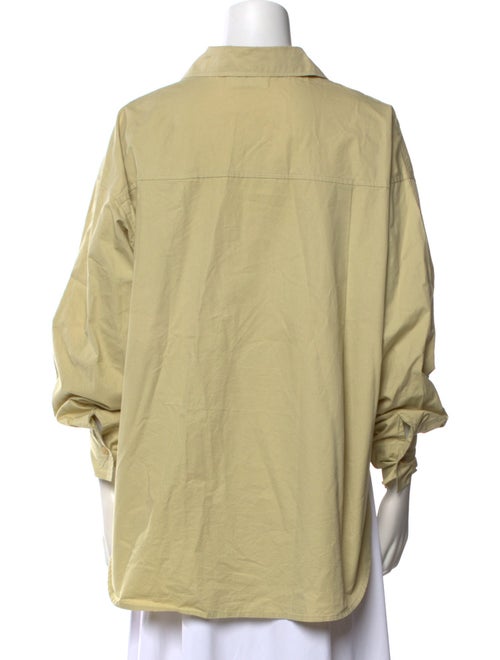The Frankie Shop Three-Quarter Sleeve Button-Up Top