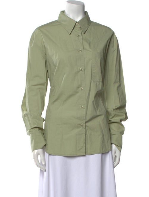 The Frankie Shop Long Sleeve Button-Up Top