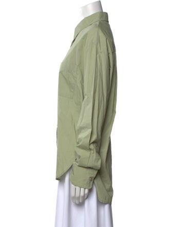 The Frankie Shop Long Sleeve Button-Up Top