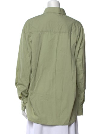 The Frankie Shop Long Sleeve Button-Up Top