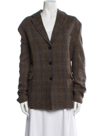 The Frankie Shop Wool Printed Blazer