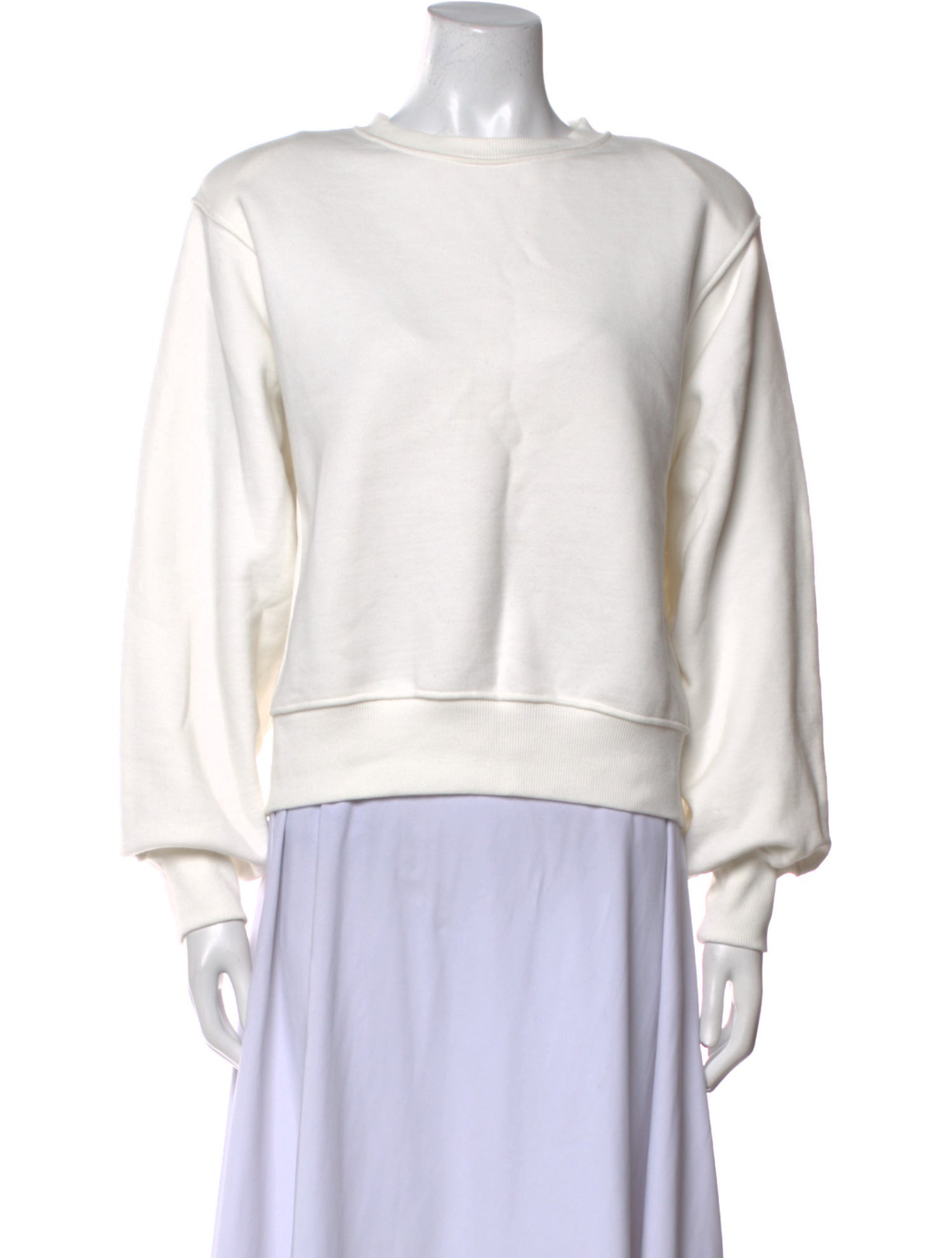 The Frankie Shop Scoop Neck Long Sleeve Sweatshirt