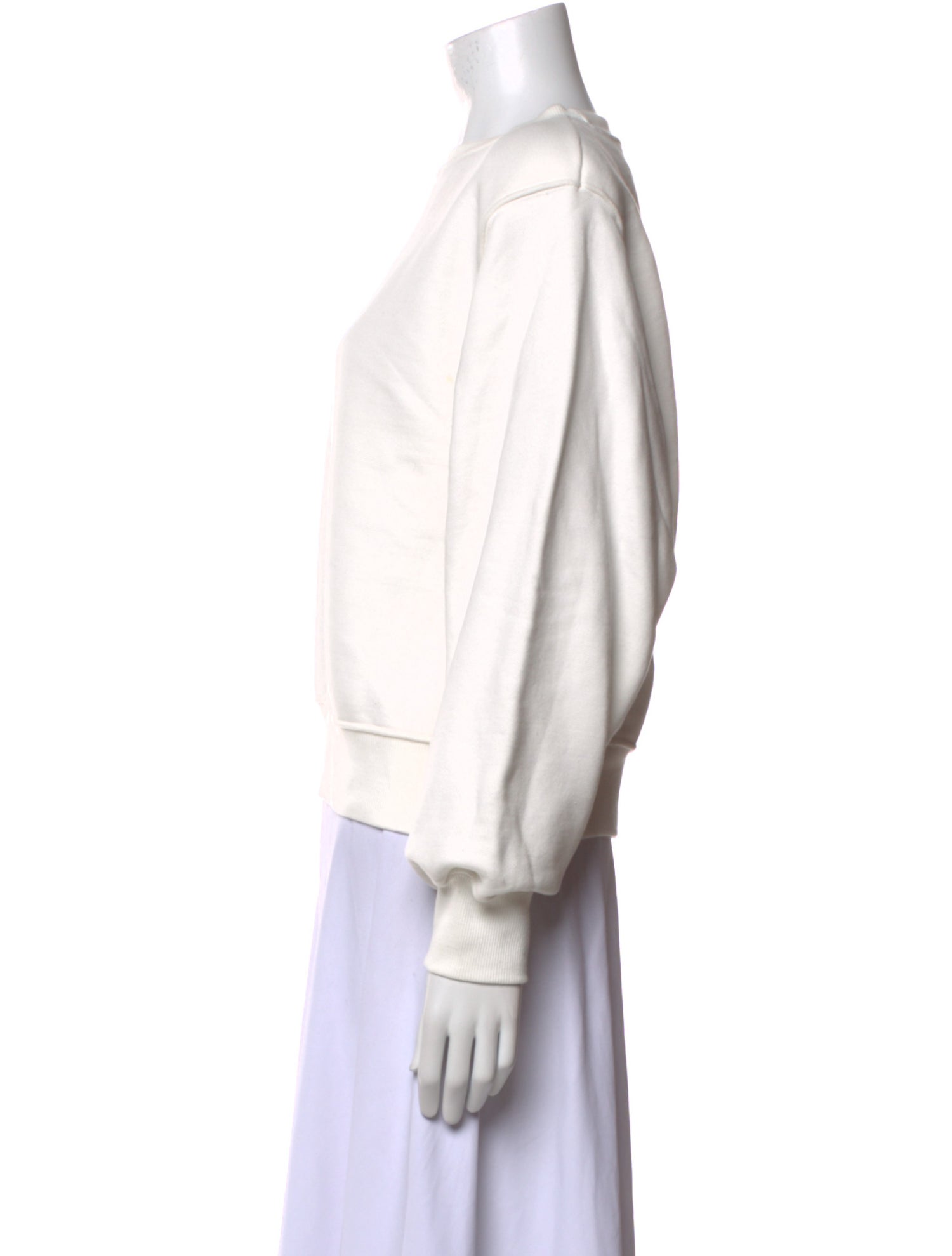 The Frankie Shop Scoop Neck Long Sleeve Sweatshirt