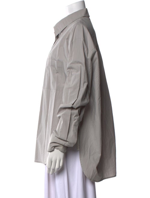 The Frankie Shop Long Sleeve Button-Up Top