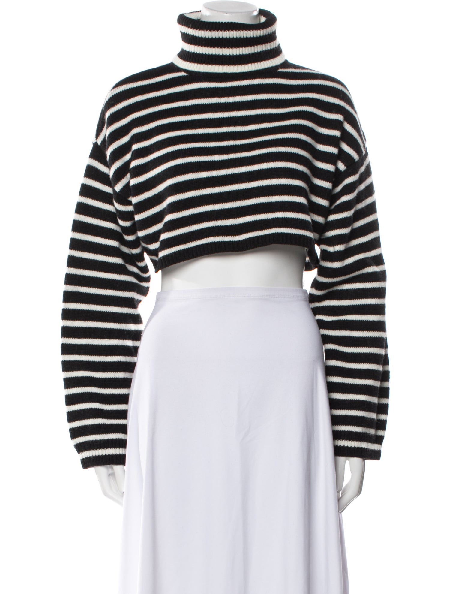 The Frankie Shop Striped Turtleneck Sweater