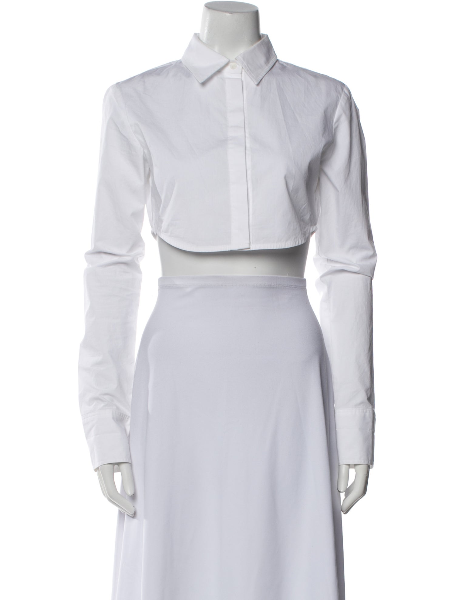 The Frankie Shop Long Sleeve Crop Top