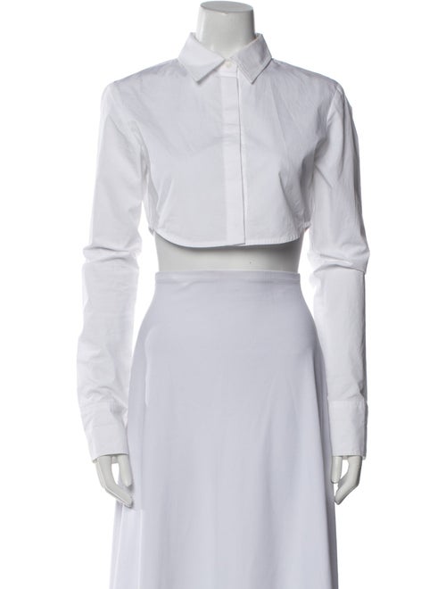 The Frankie Shop Long Sleeve Crop Top