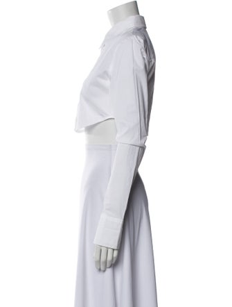 The Frankie Shop Long Sleeve Crop Top