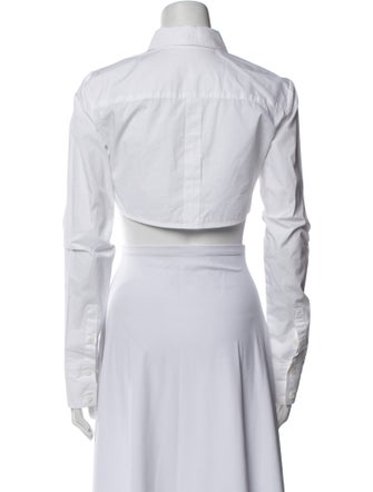 The Frankie Shop Long Sleeve Crop Top