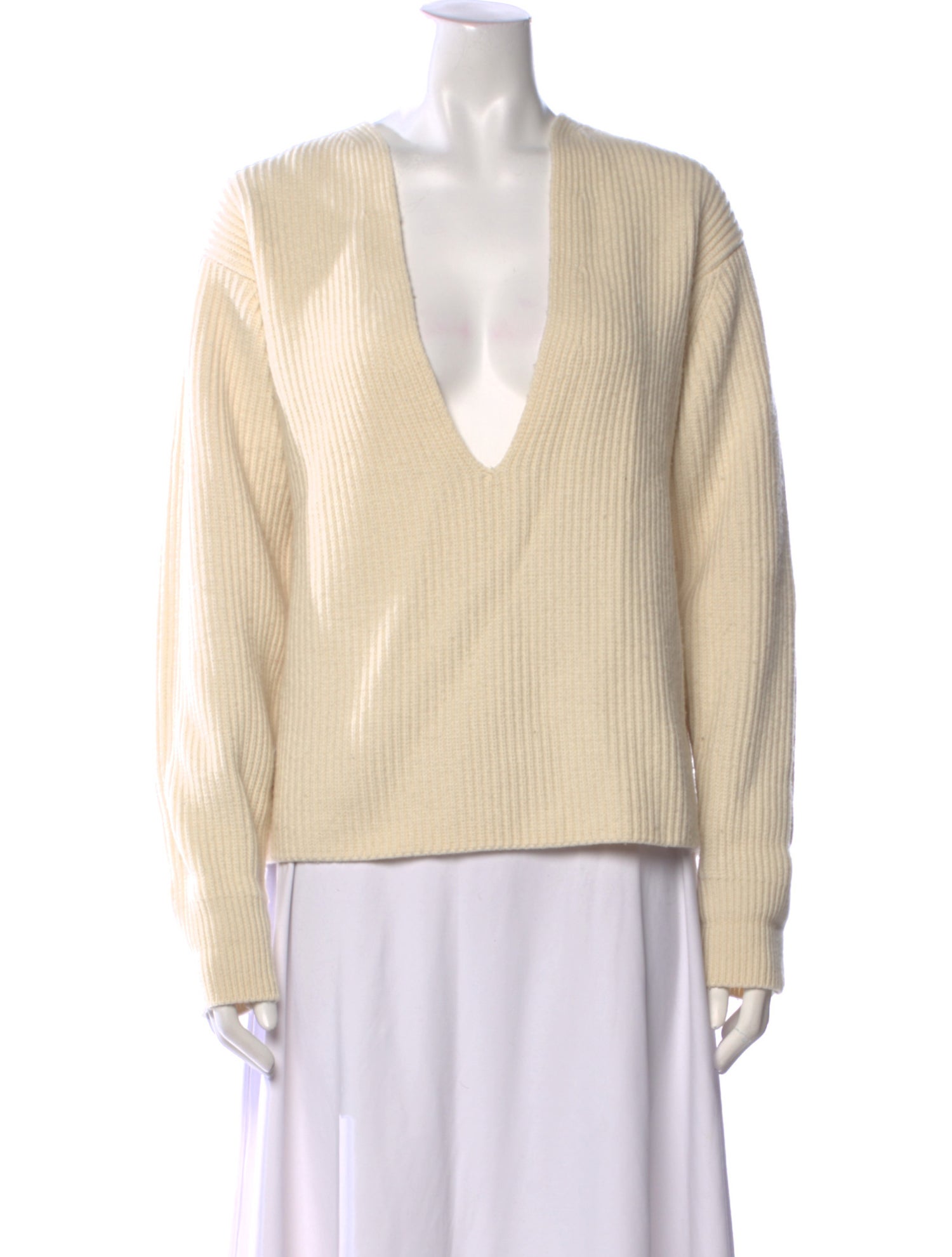 The Frankie Shop Wool V-Neck Sweater