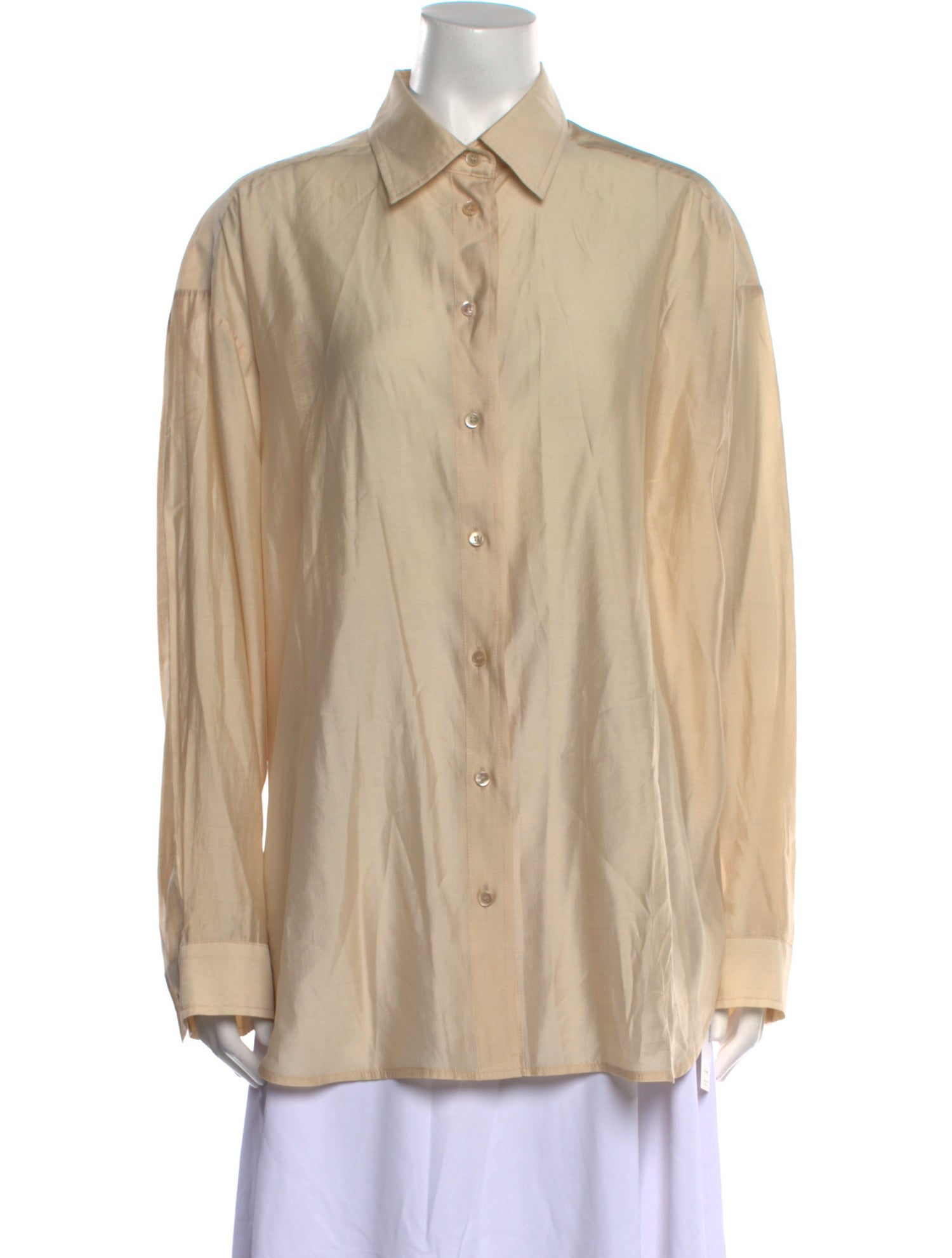 The Frankie Shop Long Sleeve Button-Up Top