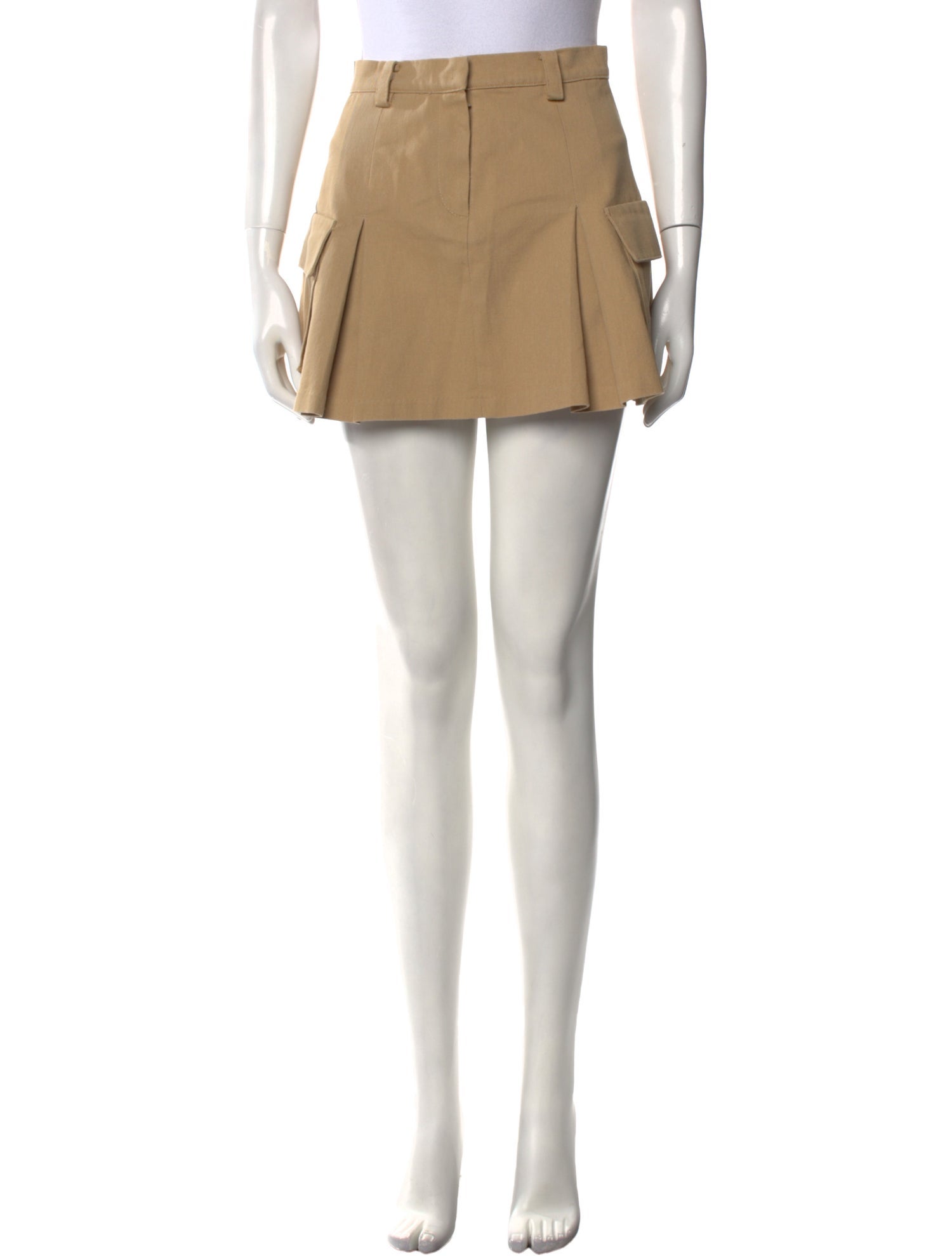 The Frankie Shop Pleated Accents Mini Skirt