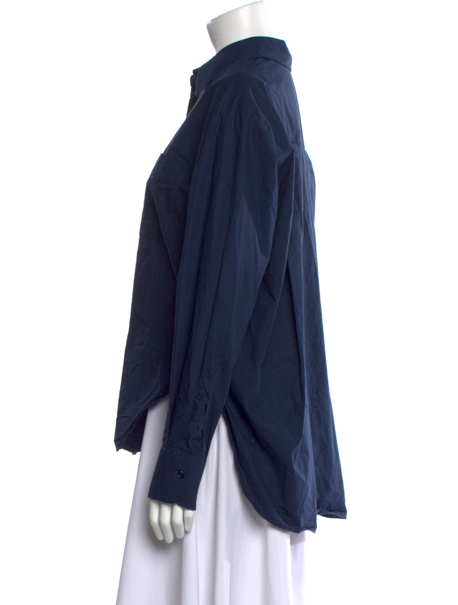 The Frankie Shop Long Sleeve Button-Up Top