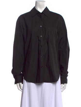 The Frankie Shop Long Sleeve Button-Up Top