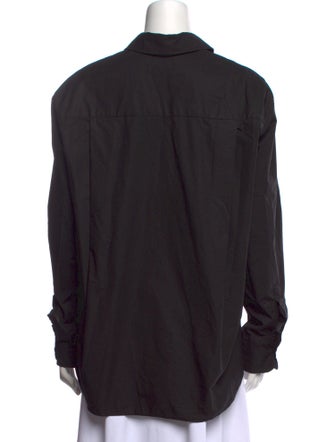 The Frankie Shop Long Sleeve Button-Up Top
