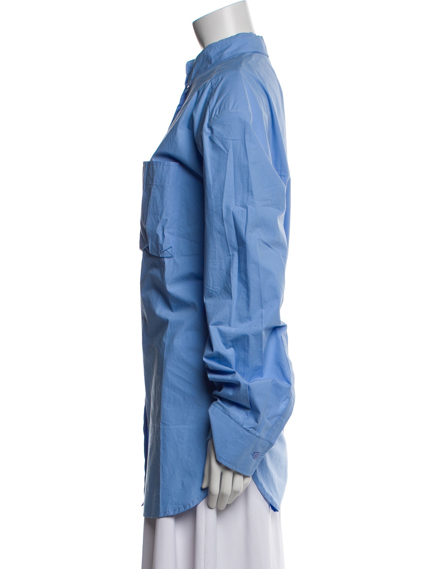 The Frankie Shop Mock Neck Long Sleeve Tunic