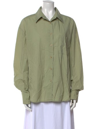 The Frankie Shop Long Sleeve Button-Up Top