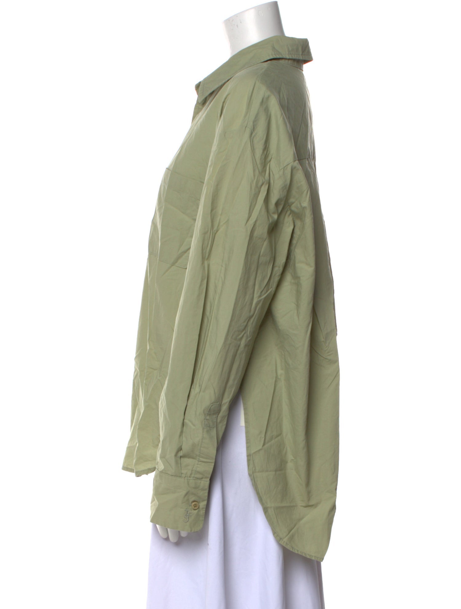 The Frankie Shop Long Sleeve Button-Up Top