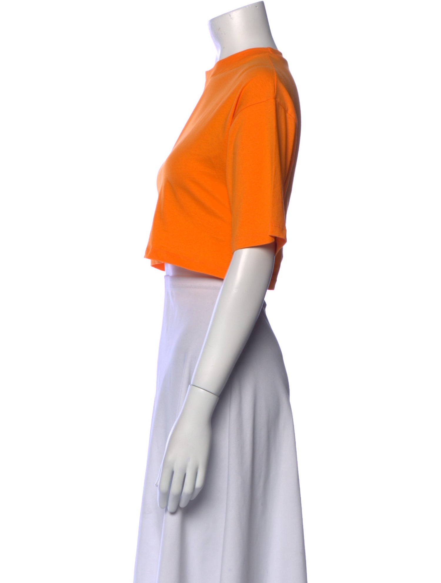 The Frankie Shop Crew Neck Short Sleeve Crop Top