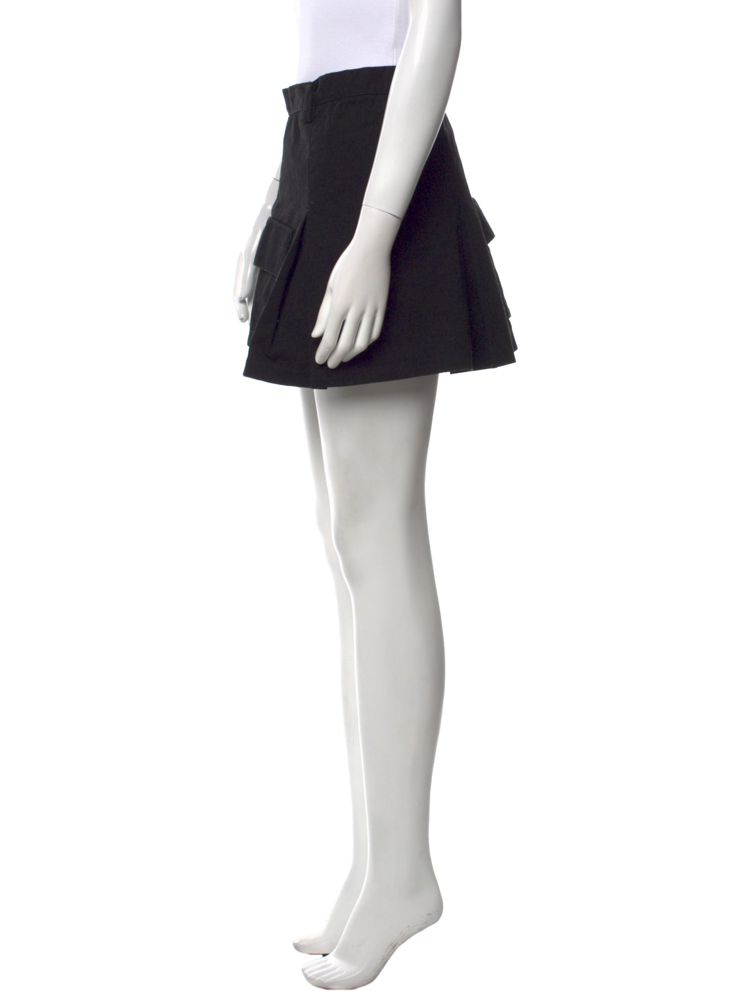 The Frankie Shop Pleated Accents Mini Skirt