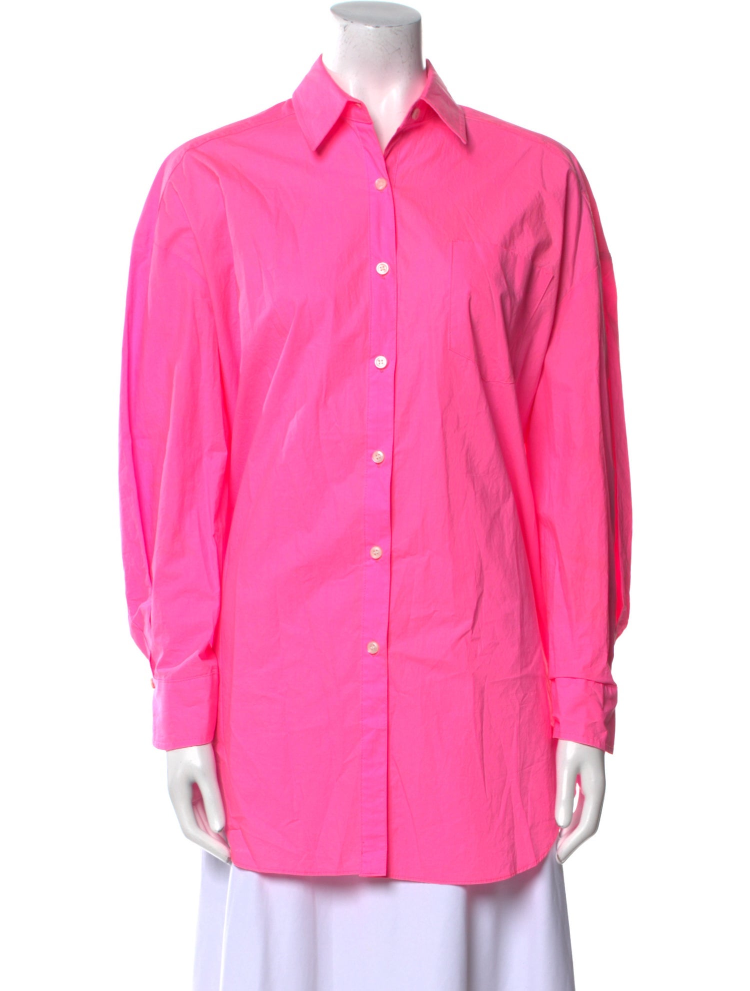 The Frankie Shop Long Sleeve Button-Up Top