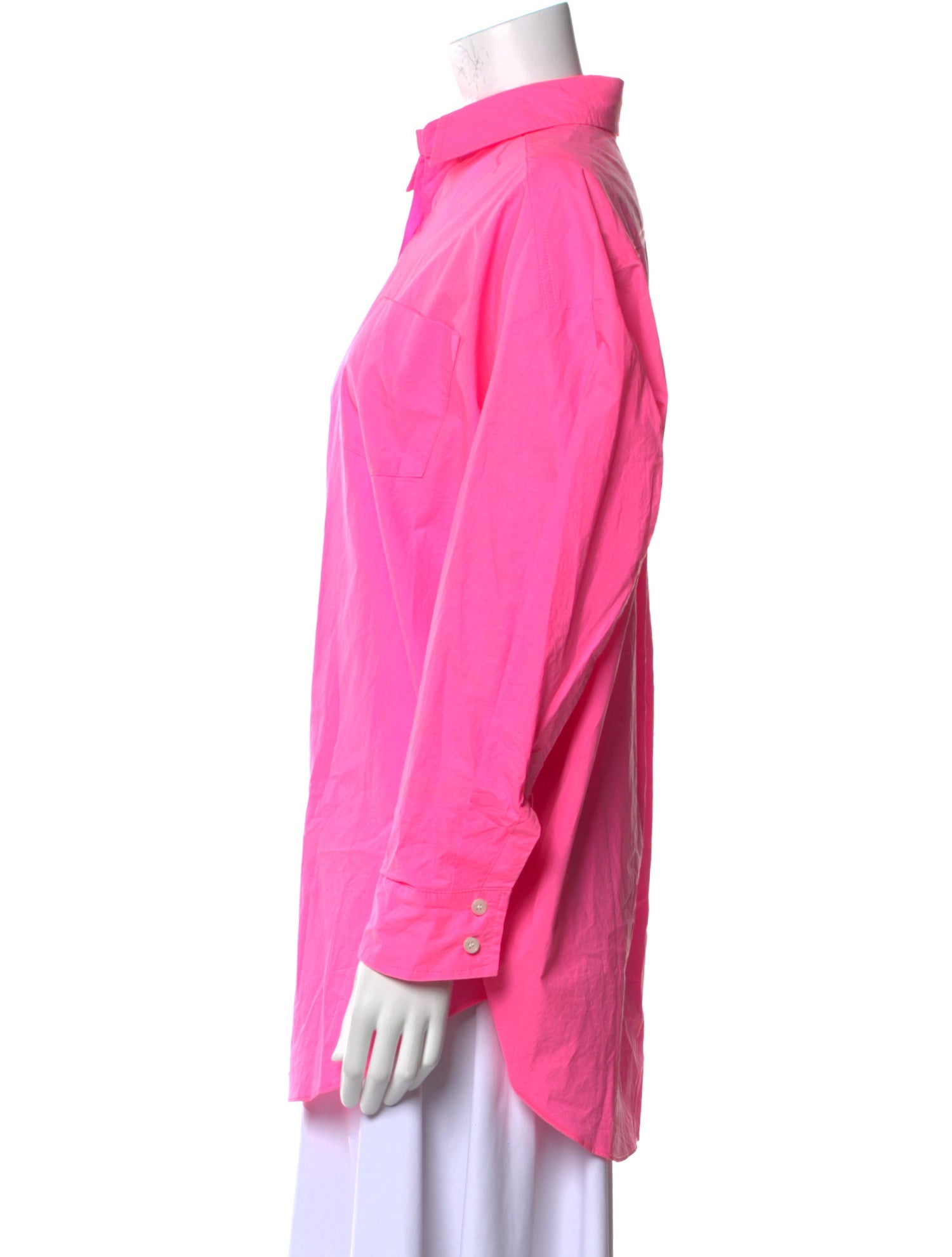 The Frankie Shop Long Sleeve Button-Up Top