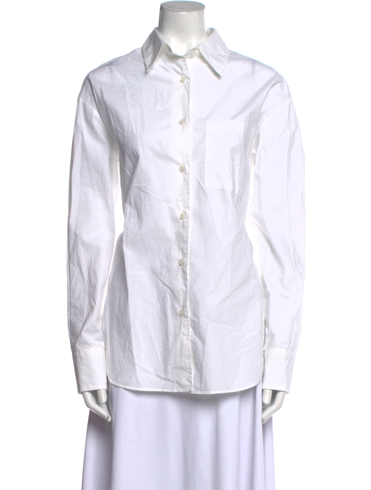 The Frankie Shop Long Sleeve Button-Up Top