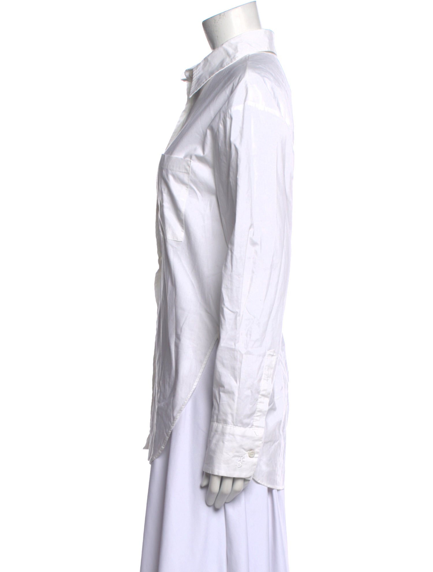 The Frankie Shop Long Sleeve Button-Up Top